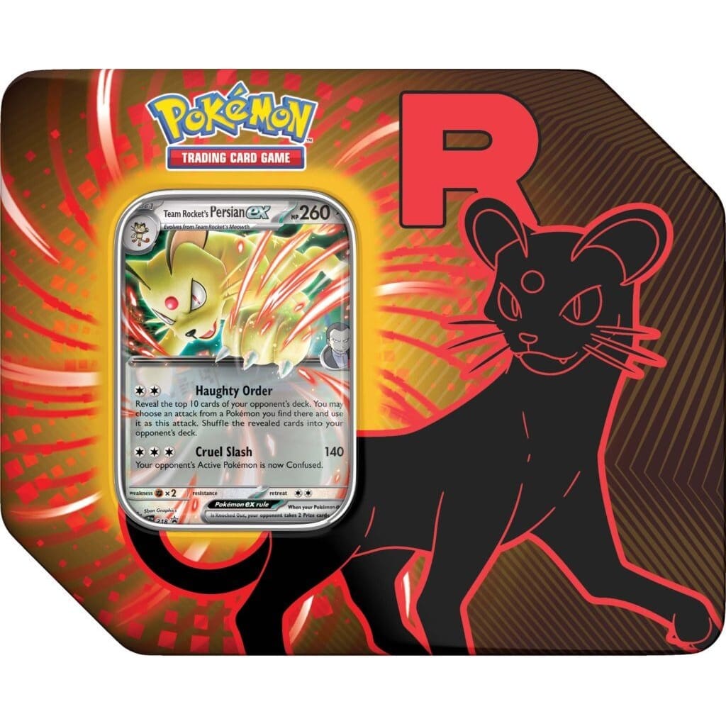 POKÉMON TCG Team Rocket Tin (1 per customer - Instore Only)