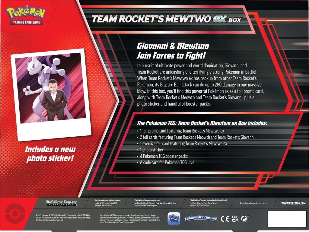 Pokemon TCG Team Rocket's Mewtwo ex Box - Pop Culture Larrikin 