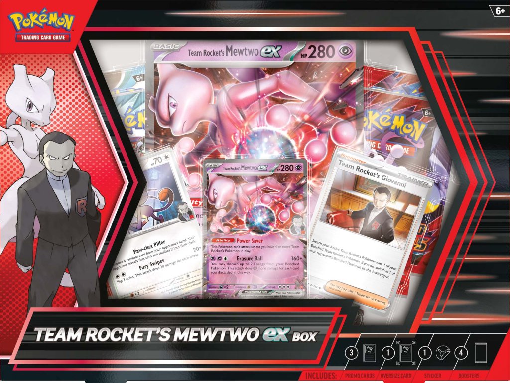 Pokemon TCG Team Rocket's Mewtwo ex Box - Pop Culture Larrikin 