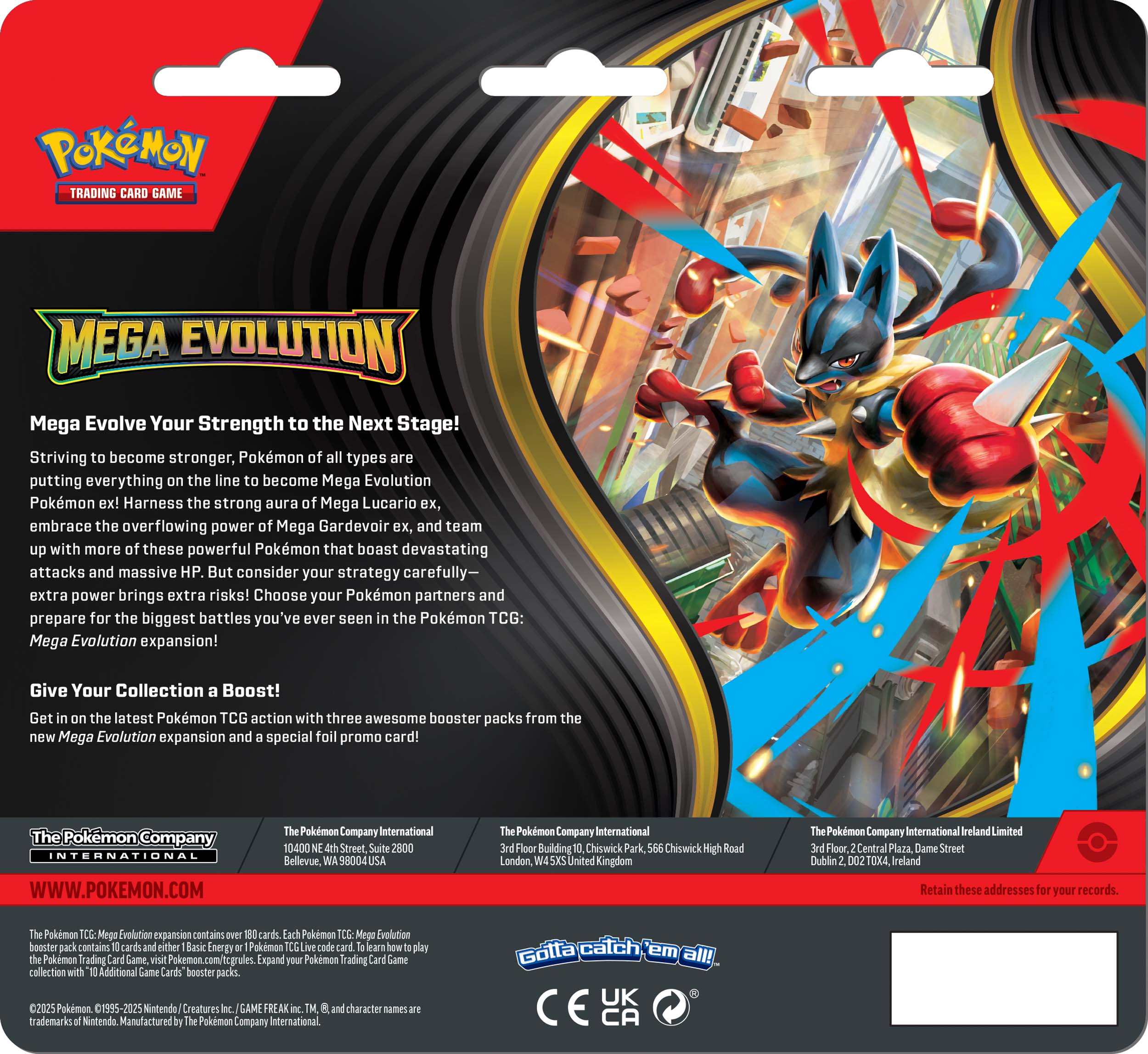 Pokémon TCG: Mega Evolutions Three Booster Blister
