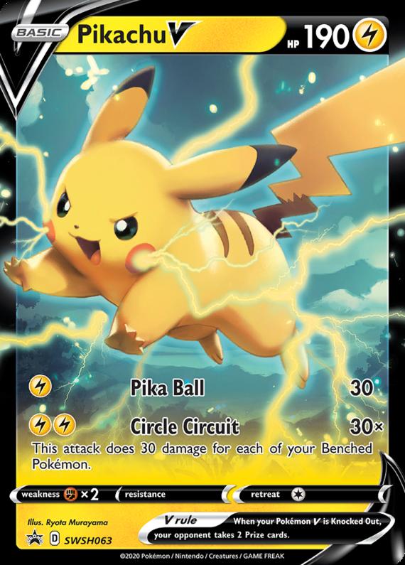 Image of Pikachu V Sword and Shield Promos #SWSH063