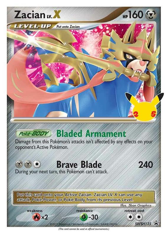 Image of Zacian LV.X Sword and Shield Promos #SWSH135