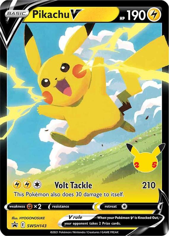 Image of Pikachu V Sword and Shield Promos #SWSH143
