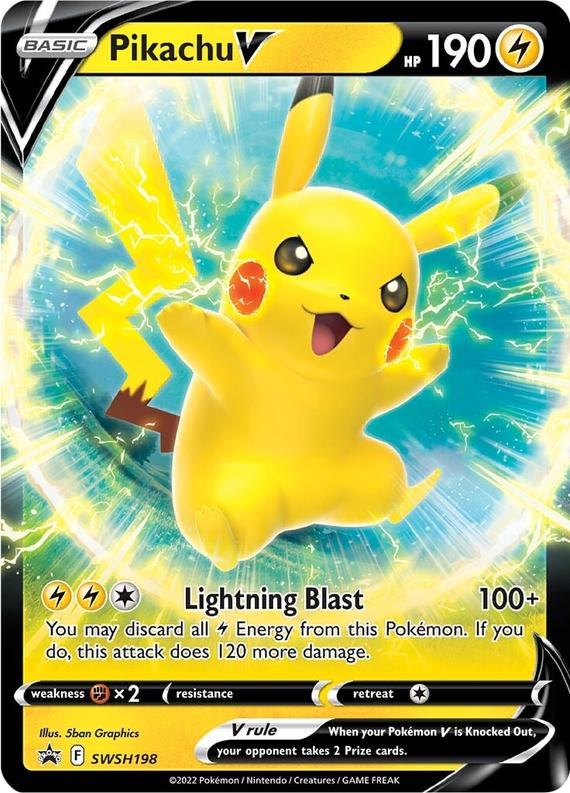 Image of Pikachu V Sword and Shield Promos #SWSH198