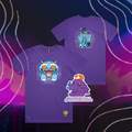 Image of Derpy and Sussie Shirt Purple - Dainencreative x Larrikin - K-Pop DH Inspired Apparel - Pop Culture Larrikin