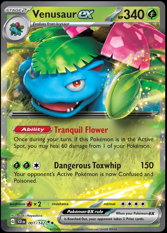 Image of Venusaur ex Stellar Crown (SCR) #001