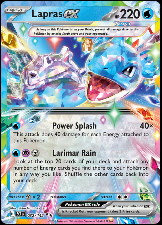 Image of Lapras ex Stellar Crown (SCR) #032