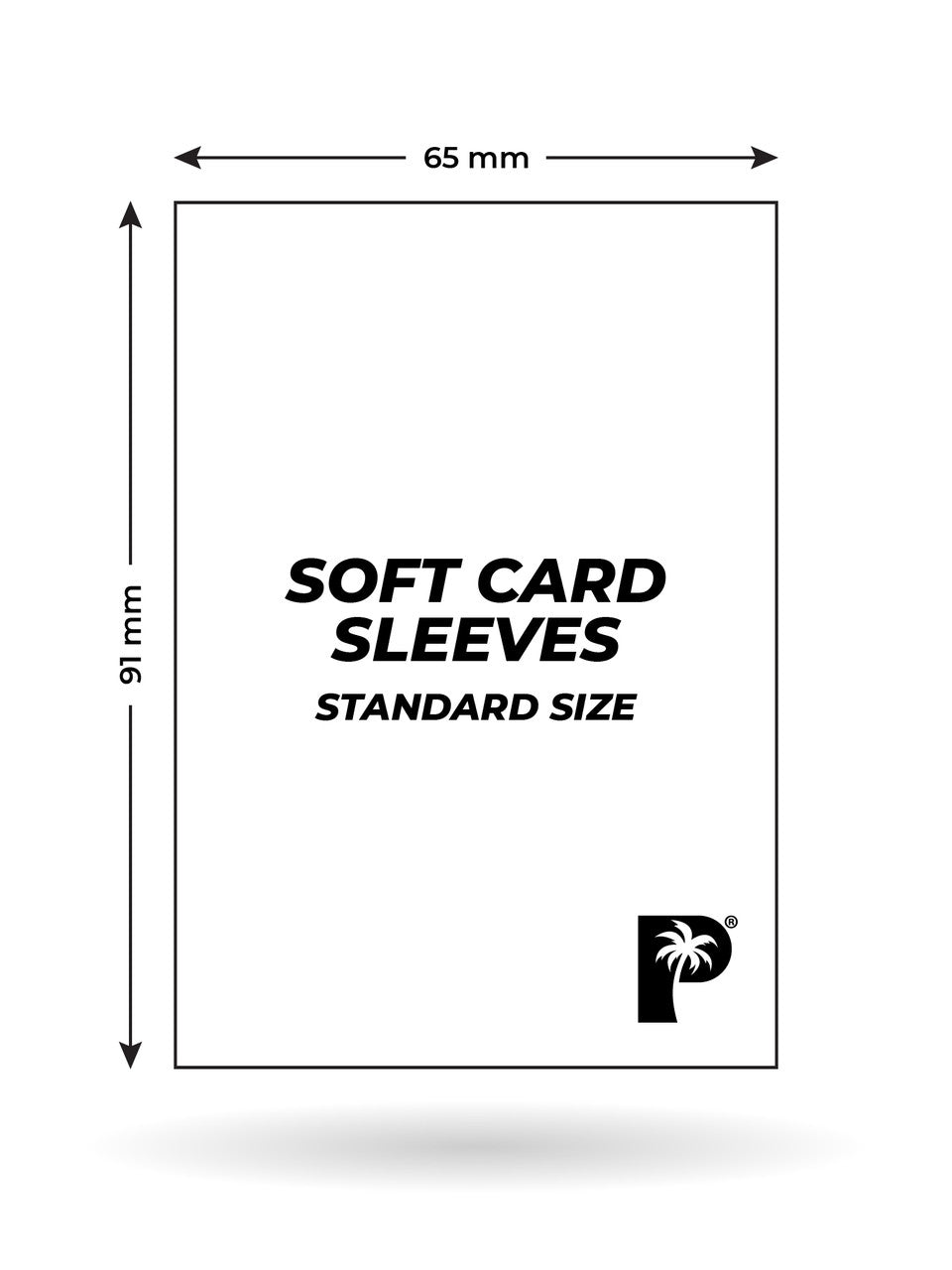 Soft Card Sleeves Standard Size 100pc - Palms Off Gaming
