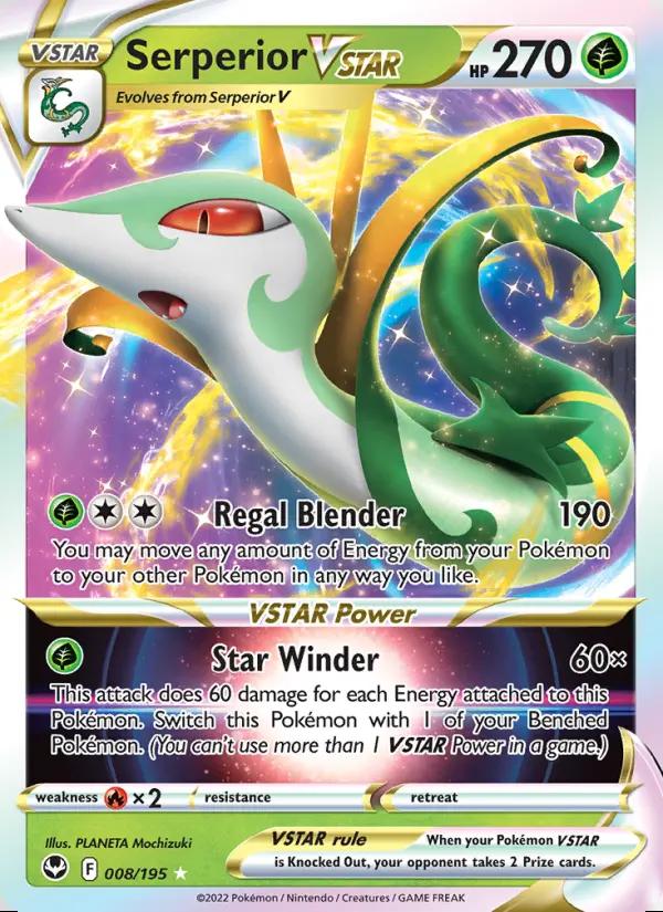 Image of Serperior VSTAR Silver Tempest (SIT) #008