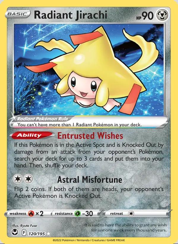 Image of Radiant Jirachi Silver Tempest (SIT) #120