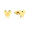 GOLD PLATED STAINLESS STEEL MICKEY STUDS - Couture Kingdom - Pop Culture Larrikin