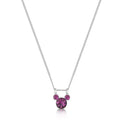 Disney Slat pack range Mickey February birthstone necklace - Couture Kingdom - Pop Culture Larrikin