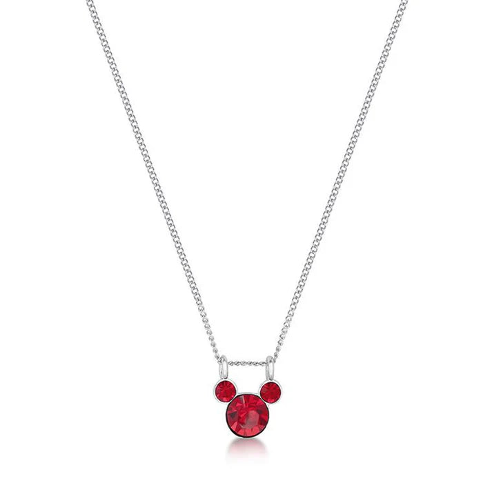 Disney Slat pack range Mickey July birthstone necklace - Couture Kingdom - Pop Culture Larrikin 