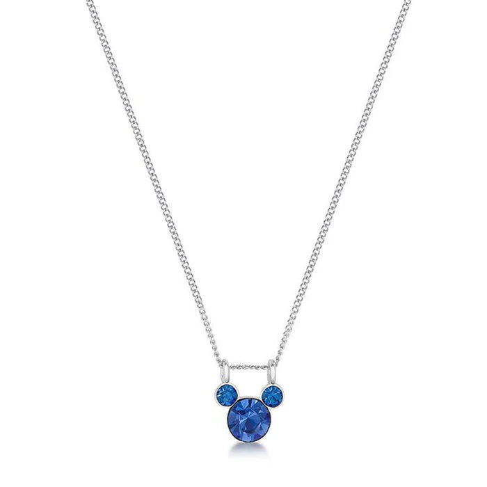 Disney Slat pack range Mickey September birthstone necklace - Couture Kingdom - Pop Culture Larrikin 