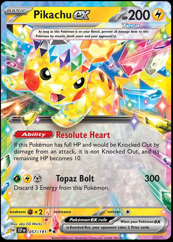 Image of Pikachu ex Surging Sparks (SSP) #057