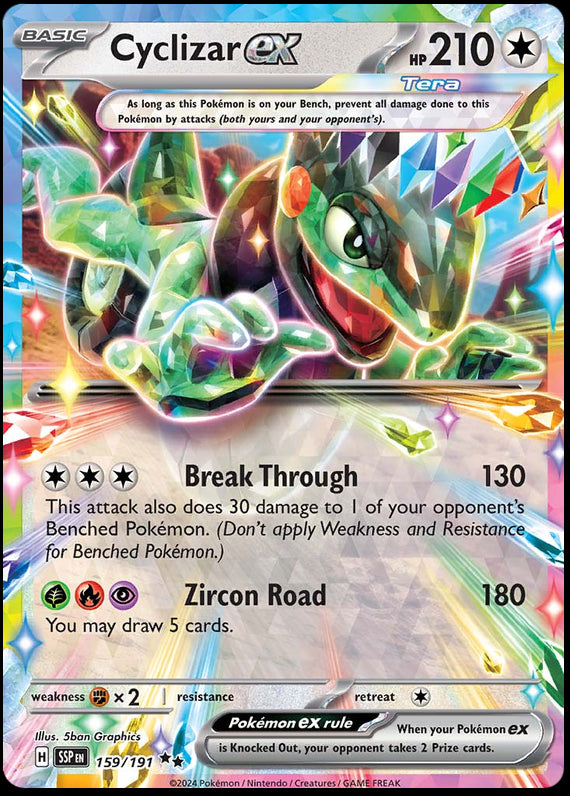 Image of Cyclizar ex Surging Sparks (SSP) #159