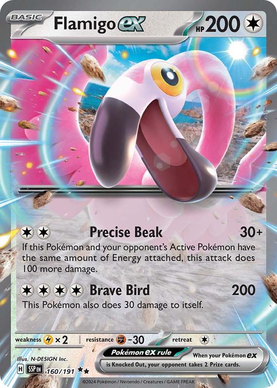 Image of Flamigo ex Surging Sparks (SSP) #160