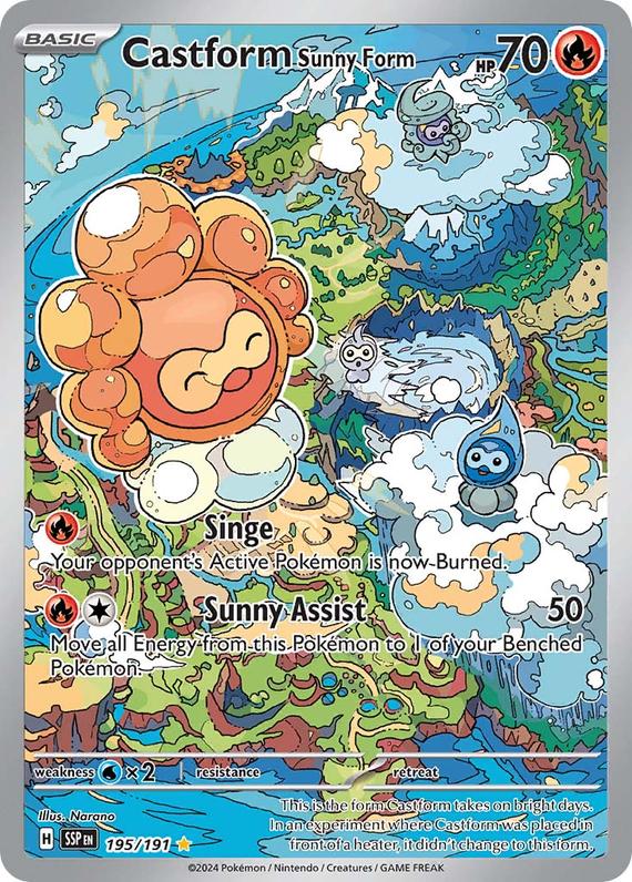 Image of Castform Sunny Form Surging Sparks (SSP) #195
