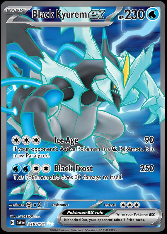 Image of Black Kyurem ex Surging Sparks (SSP) #218