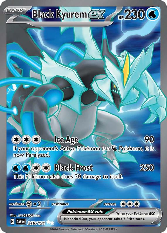 Image of Black Kyurem ex Surging Sparks (SSP) #218