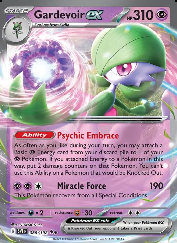 Image of Gardevoir ex Scarlet and Violet (SVI) #086