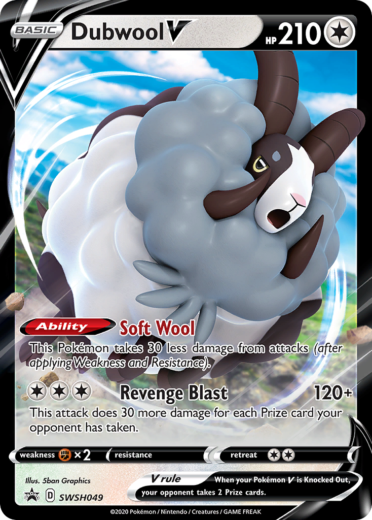 Dubwool V #SWSH049 SWSH Black Star Promos en