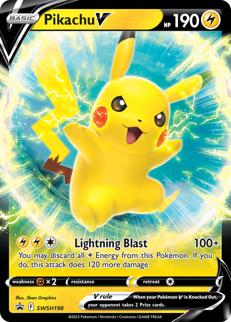 Pikachu V #SWSH198 Sword & Shield Promos en