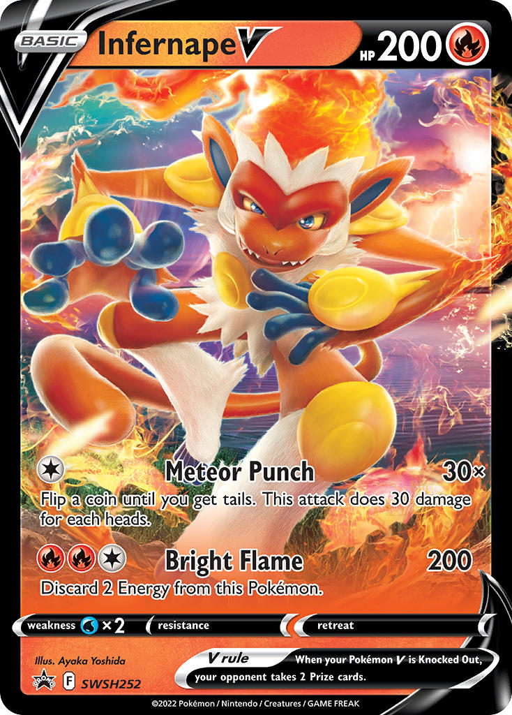 Infernape V #SWSH252 Sword & Shield Promos en