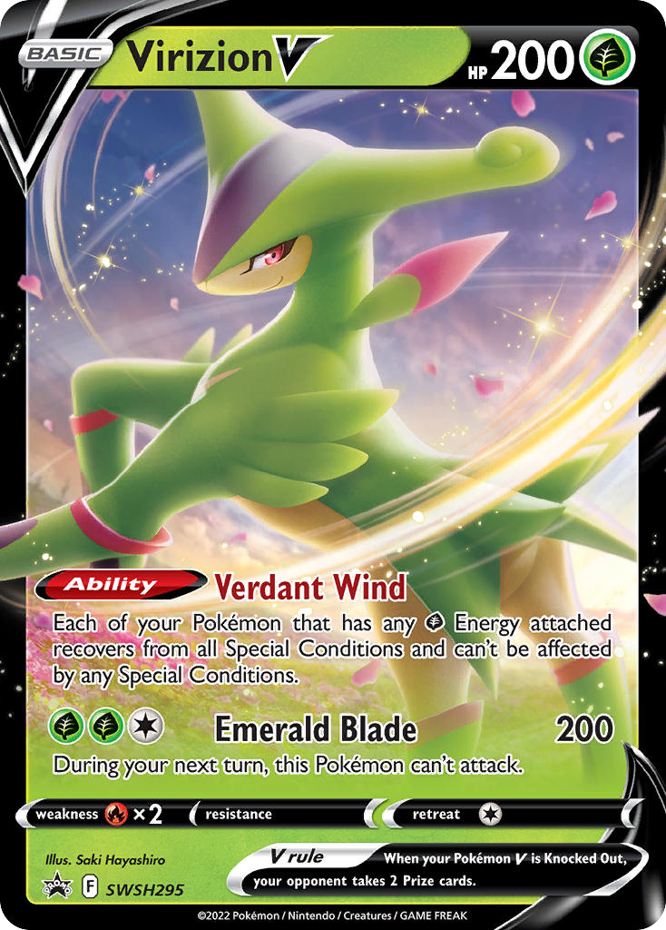 Virizion V #SWSH295 SWSH Black Star Promos en