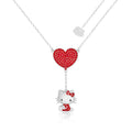 HK CRYSTAL HEART NECKLACE - Couture Kingdom - Pop Culture Larrikin
