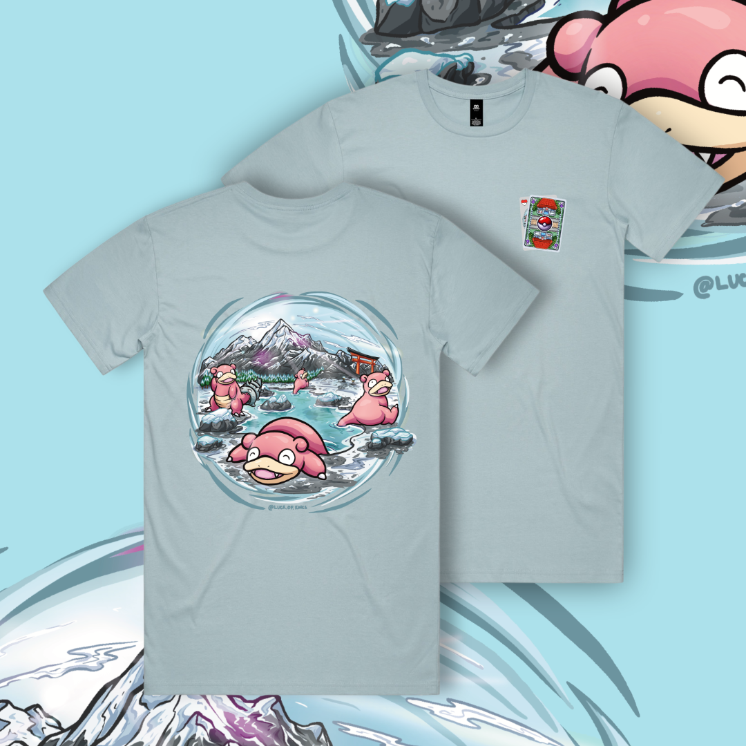 POKER:Mon Slow T-Shirt Pastle Blue - Luck of Kings Apparel