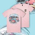 Image of POKER:Mon Slow T-Shirt Pastle Pink - Luck of Kings Apparel - Pop Culture Larrikin 