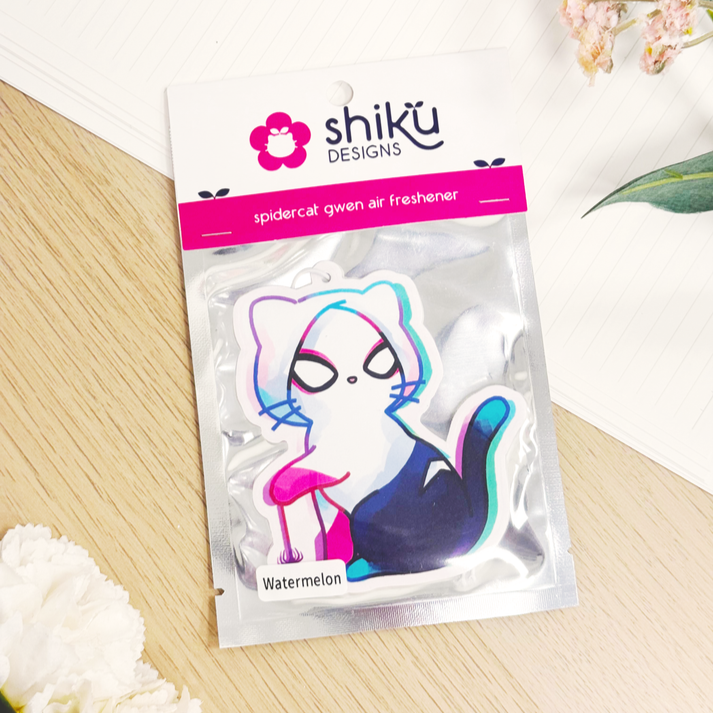 SpiderCat Gwen Air Freshener - Pop Culture Larrikin 