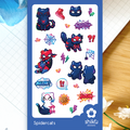 Spidercats Sticker Sheet - Pop Culture Larrikin 