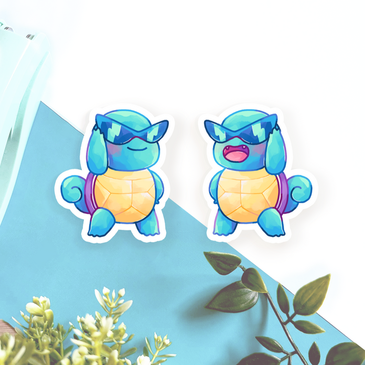 Squirtle Stickers - Pop Culture Larrikin 