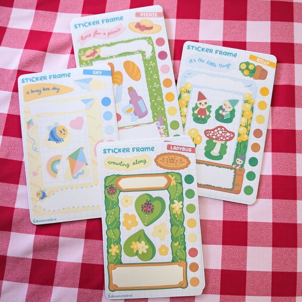 Sticker For File Check Artist Series - Sticker Frame Sheet - Dainencreative – Pop Culture Larrikin
