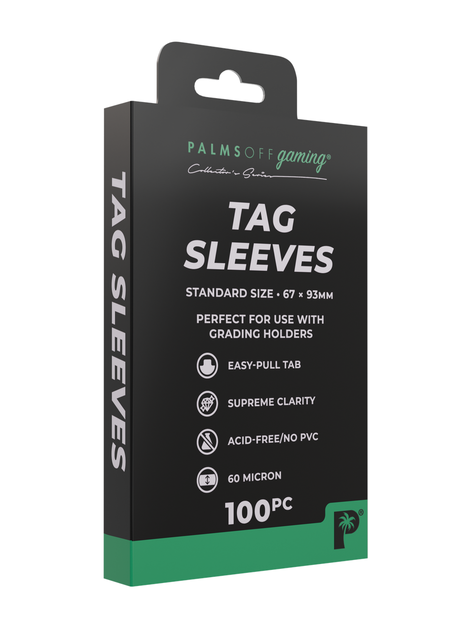 Tag Sleeves 100pc - Palms Off Gaming