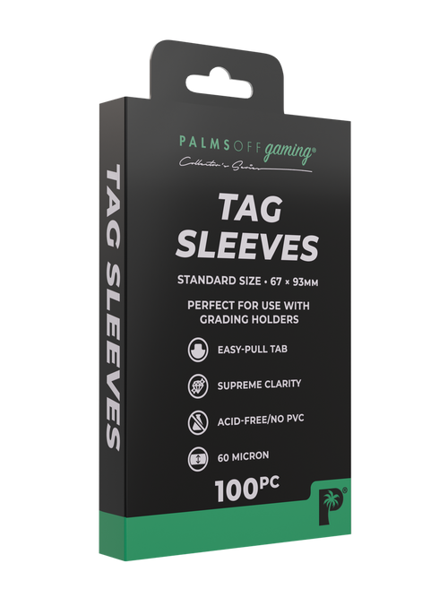 Tag Sleeves 100pc - Palms Off Gaming