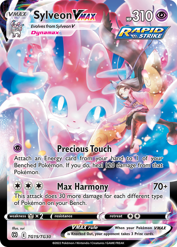 Sylveon VMAX #TG15 BRS Brilliant Stars EN Pokemon