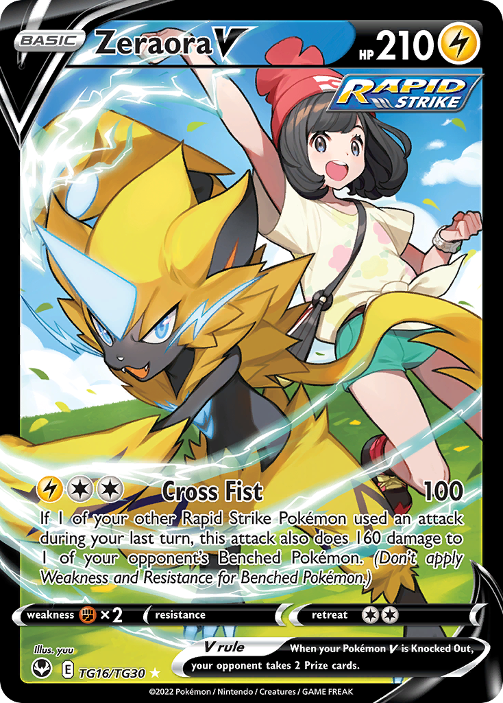 Zeraora V #TG16 Silver Tempest en