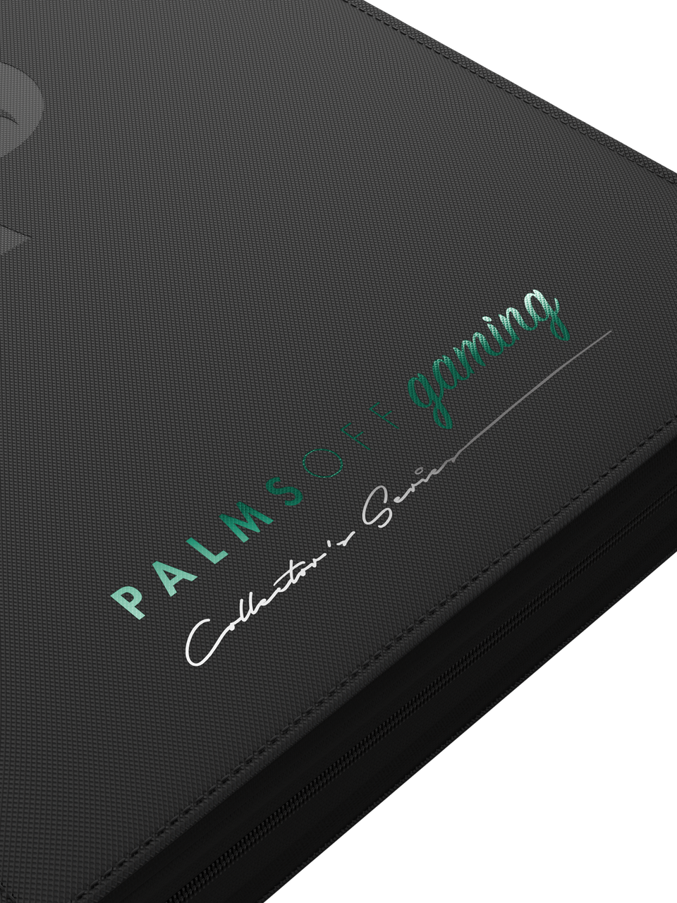 Collector's Series 9 Pocket Top Loader Zip Binder - Black - Palms Off Gaming