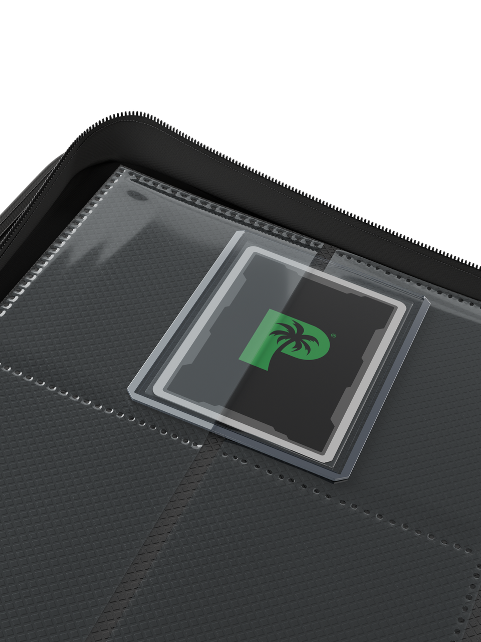 Collector's Series 9 Pocket Top Loader Zip Binder - Black - Palms Off Gaming