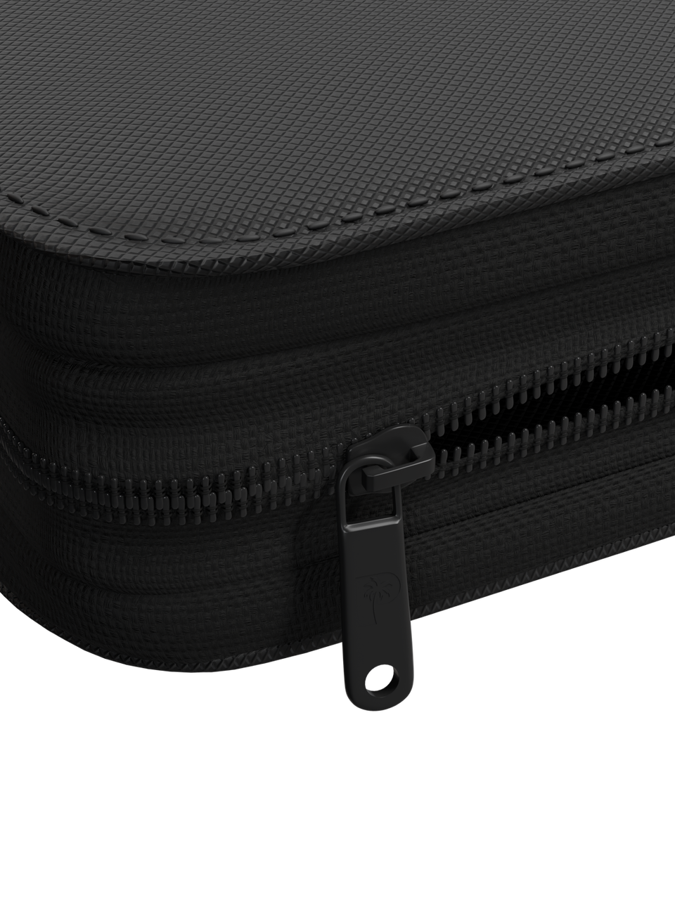 Collector's Series 9 Pocket Top Loader Zip Binder - Black - Palms Off Gaming