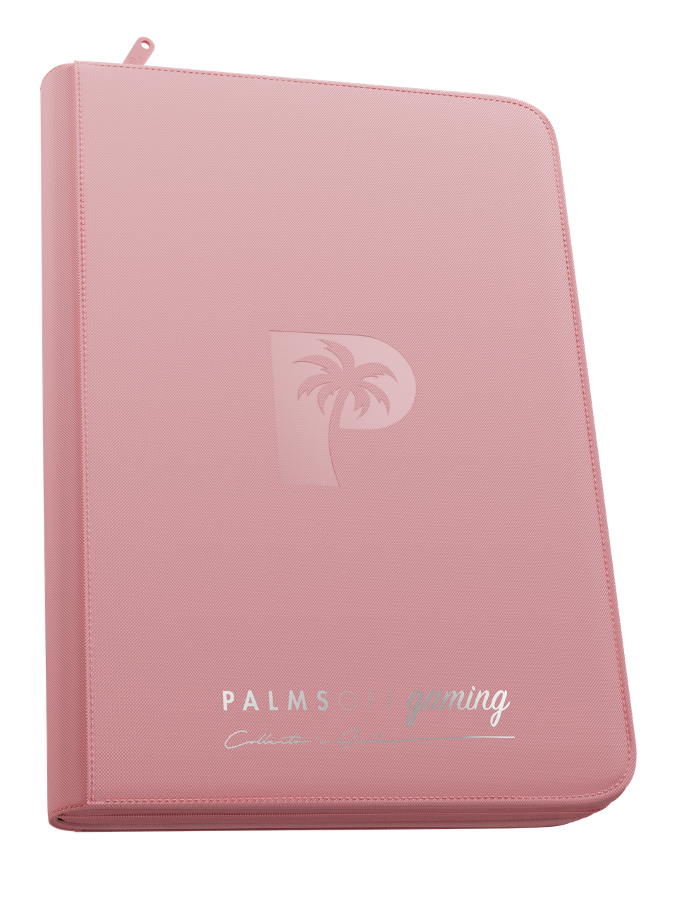 Collector's Series 9 Pocket Top Loader Zip Binder - Pink - Palms Off Gaming