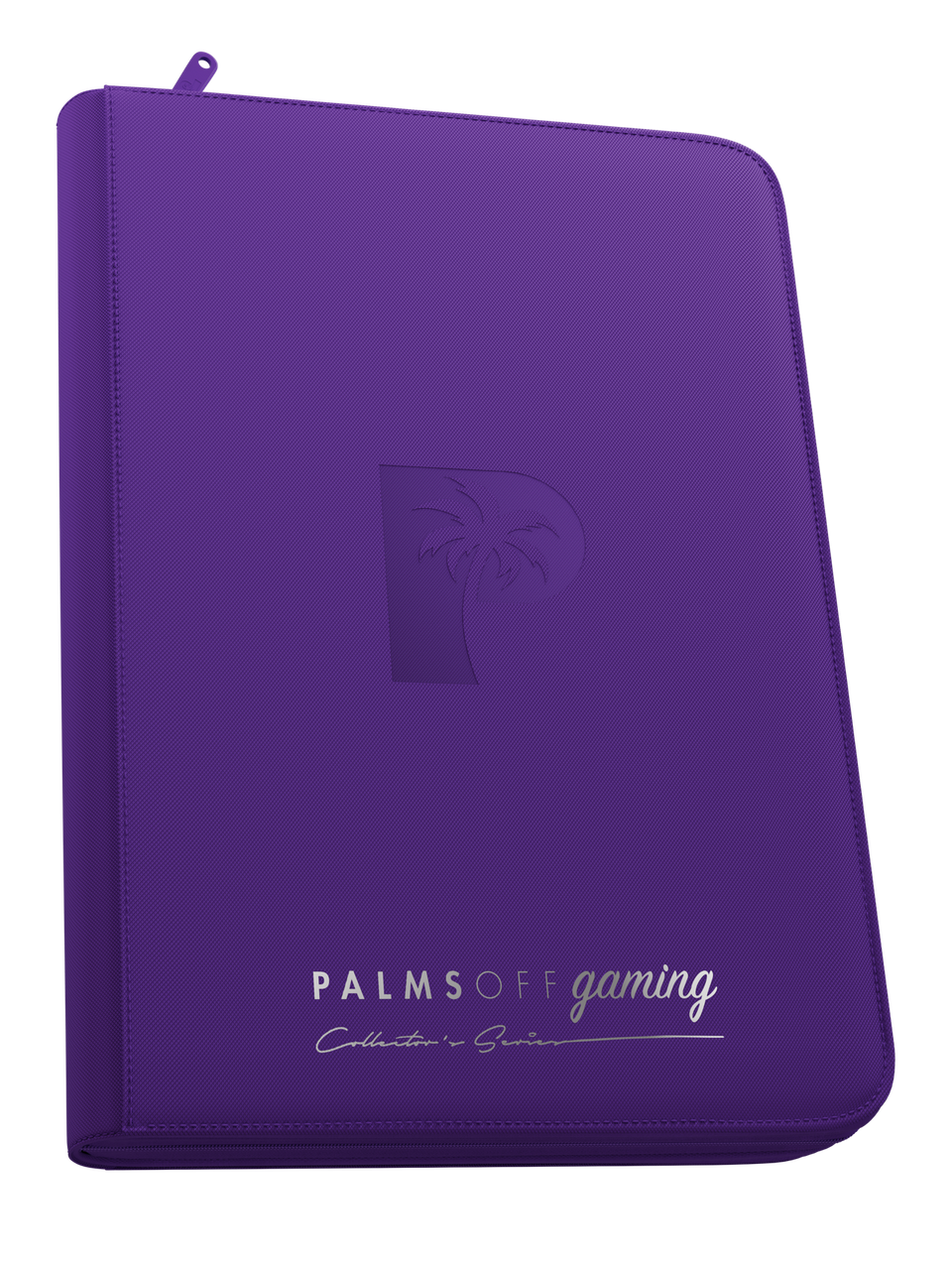 Collector's Series 9 Pocket Top Loader Zip Binder - Purple - Palms Off Gaming