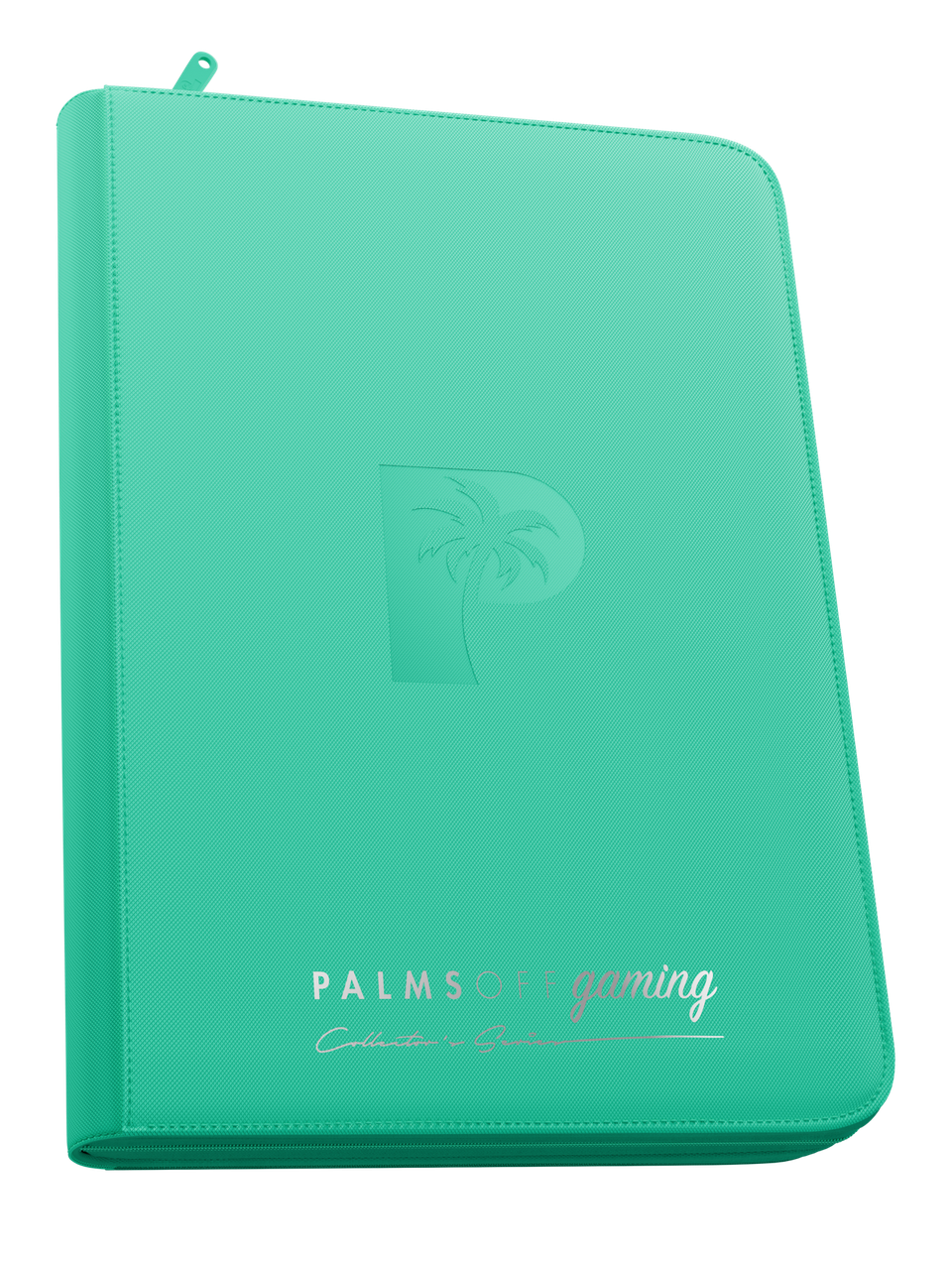 Collector's Series 9 Pocket Top Loader Zip Binder - Turquoise - Palms Off Gaming