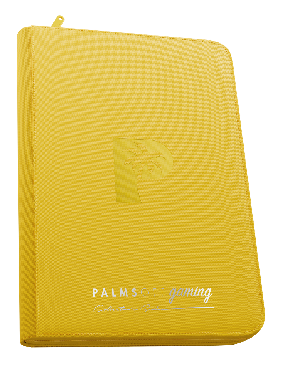 Collector's Series 9 Pocket Top Loader Zip Binder - Yellow - Palms Off Gaming