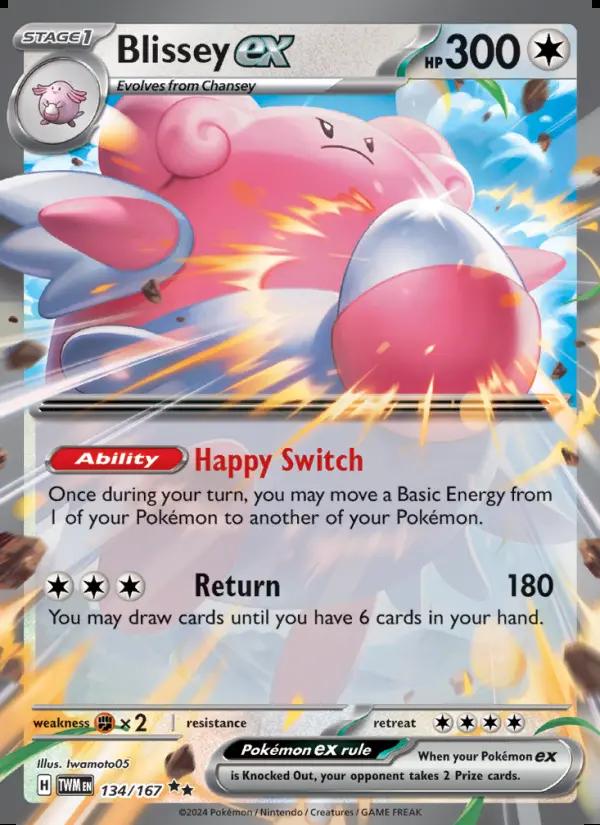 Image of Blissey ex Twilight Masquerade (TWM) #134
