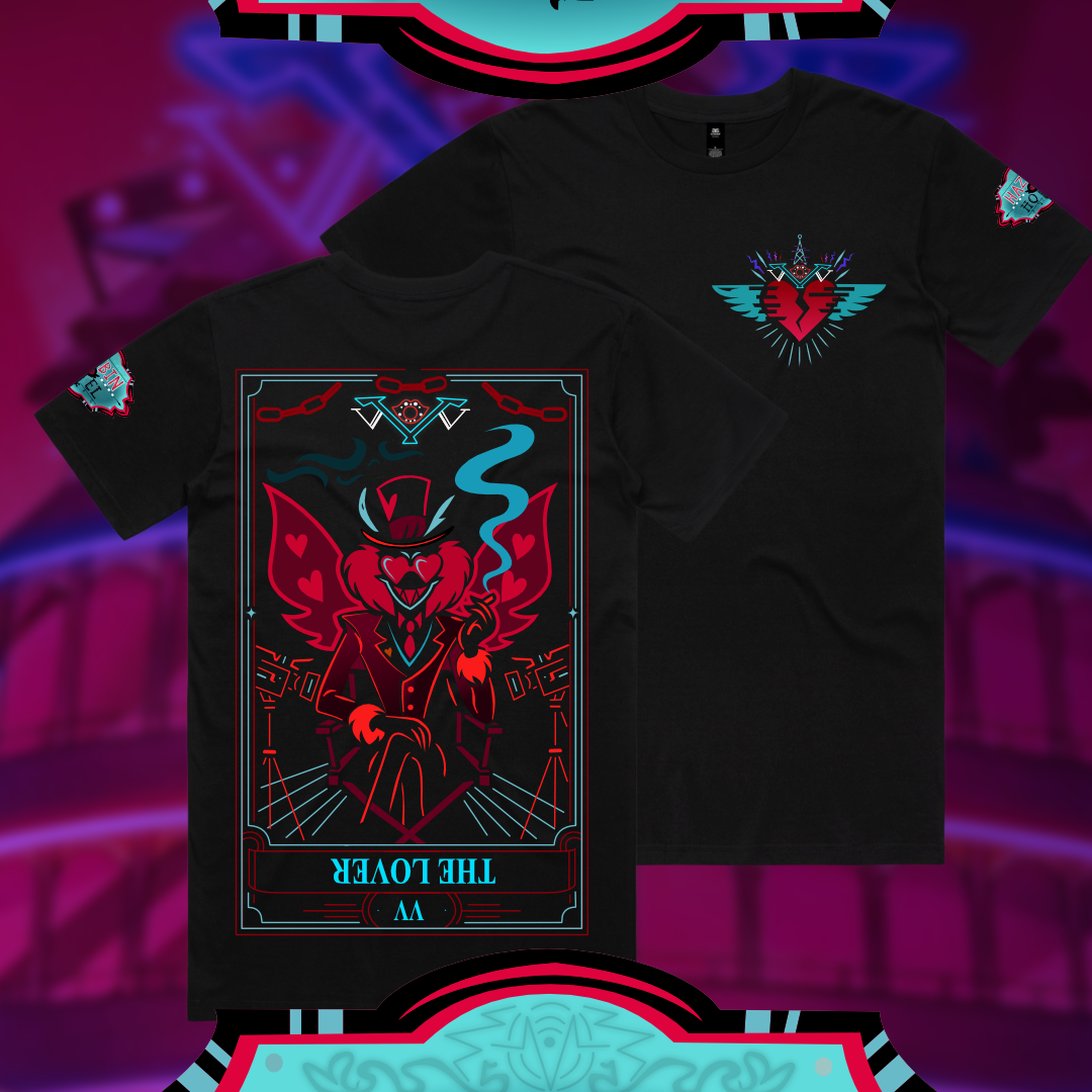 The Lover - VoxTek Tarot - T-Shirt Hazbin Hotel Inspired Apparel