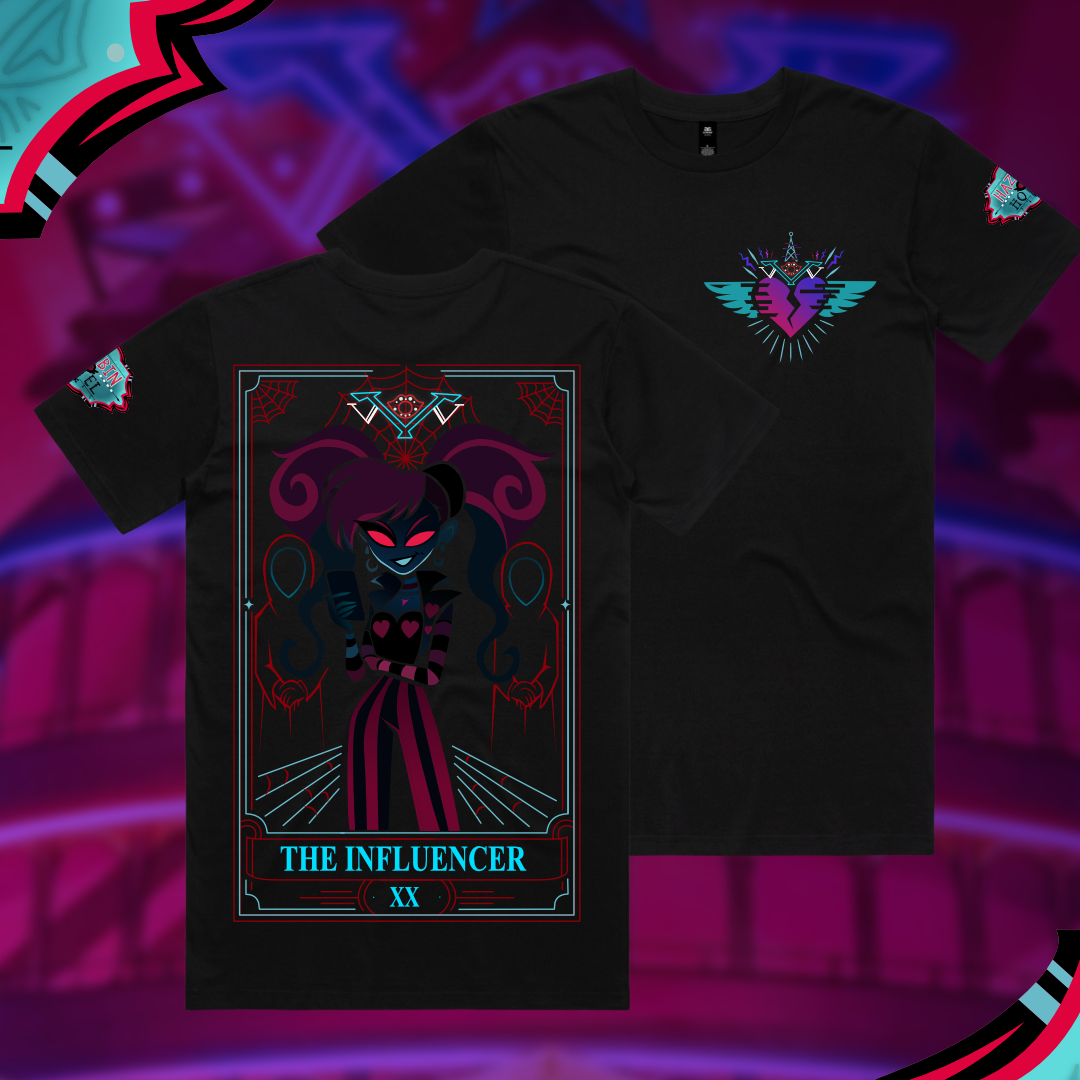 The Influencer - VoxTek Tarot - T-Shirt Hazbin Hotel Inspired Apparel